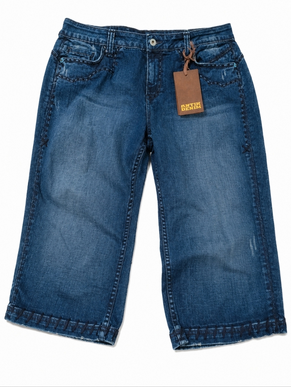 ANTIK DENIM BERMUDA Shorts Y2K NWT VINTAGE Plus Size 20W - Picture 7 of 8